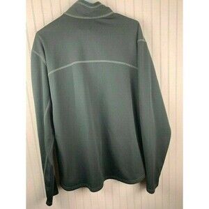 Alpine Mens Size XL Black Fleece Long Sleeve Stand Up Collar Front Zip Pocket